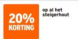 GAMMA op al het steigerhout aanbieding