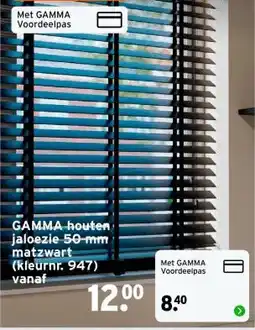 GAMMA GAMMA houten jaloezie 50-mm aanbieding