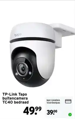 GAMMA TP-Link Tapo buitencamera TC40 bedraad aanbieding