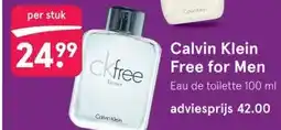 Etos Calvin Klein Free for Men aanbieding