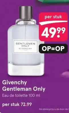 Etos Givenchy Gentleman Only aanbieding