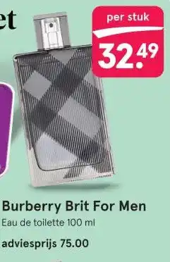 Etos Burberry Brit For Men aanbieding