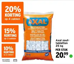 GAMMA Axal zout- tabletten 25 kg aanbieding