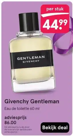 Etos Givenchy Gentleman aanbieding