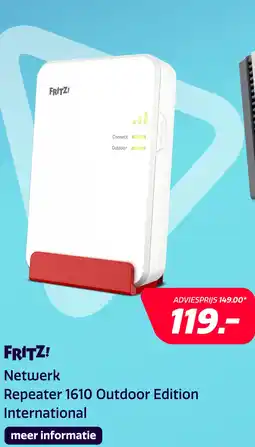 Electroworld FRITZ! Repeater 1610 Outdoor Edition International aanbieding