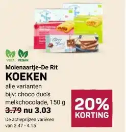 Ekoplaza Molenaartje-De Rit KOEKEN aanbieding