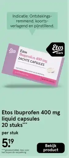 Etos Etos Ibuprofen aanbieding