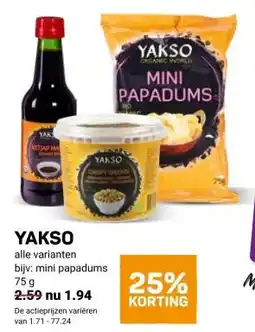 Ekoplaza YAKSO aanbieding