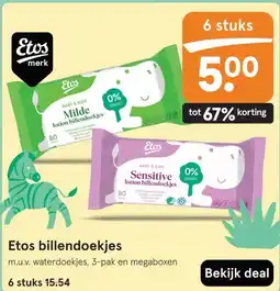 Etos Etos billendoekjes aanbieding