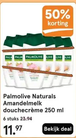 Etos Palmolive Naturals Amandelmelk douchecrème aanbieding