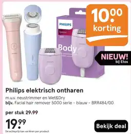 Etos Philips elektrisch ontharen aanbieding