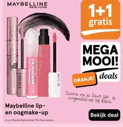 Etos Maybelline lip- en oogmake-up aanbieding