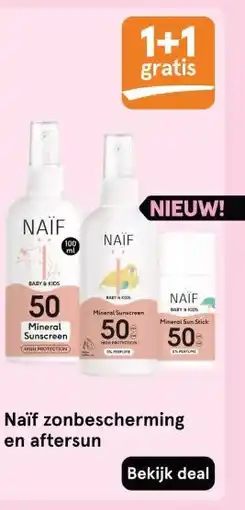 Etos Naif zonbescherming en aftersun aanbieding