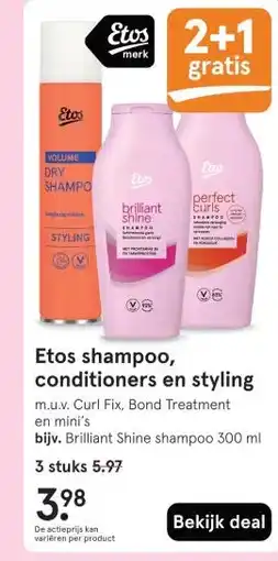Etos Etos shampoo conditioners en styling aanbieding