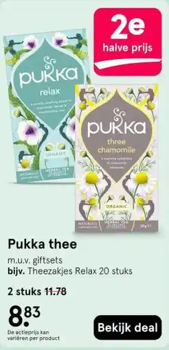 Etos Pukka thee aanbieding