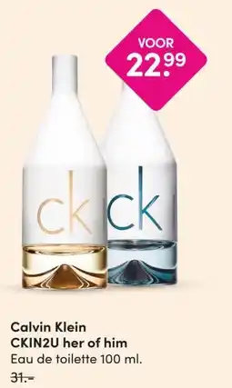 DA Calvin Klein CKIN2U her of him aanbieding