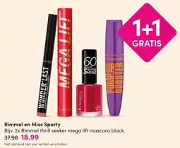 DA Rimmel en Miss Sporty aanbieding
