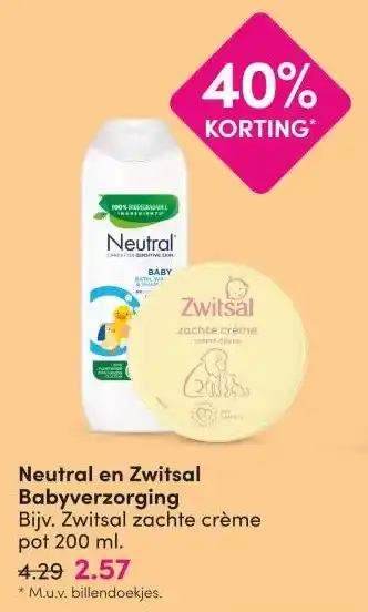 Neutral en Zwitsal Babyverzorging