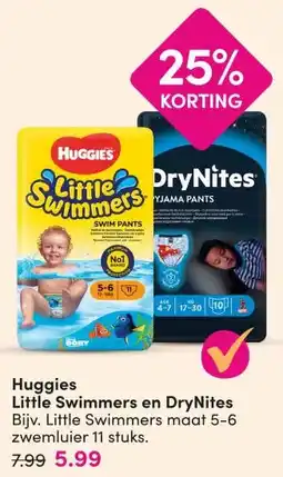 DA Huggies Little Swimmers en DryNites aanbieding