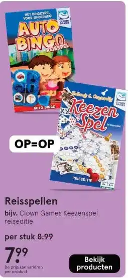 Etos Reisspellen aanbieding