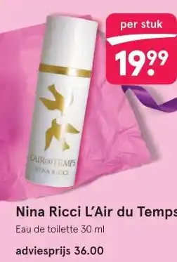 Etos Nina Ricci L'Air du Temps aanbieding