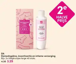 DA DA Dameshygiëne, incontinentie en intieme verzorging aanbieding