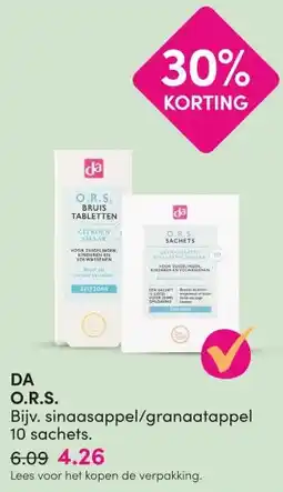 DA DA O.R.S. aanbieding