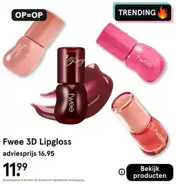Etos Fwee 3D Lipgloss aanbieding