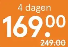 Etos 4 dagen aanbieding