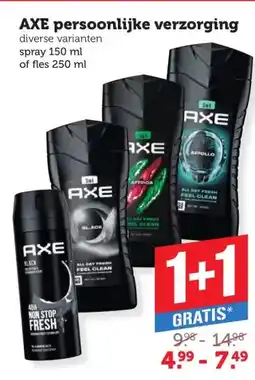 Coop AXE persoonlijke verzorging aanbieding