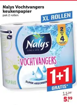 Coop Nalys Vochtvangers keukenpapier aanbieding