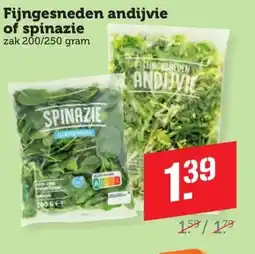 Coop Fijngesneden andijvie of spinazie aanbieding