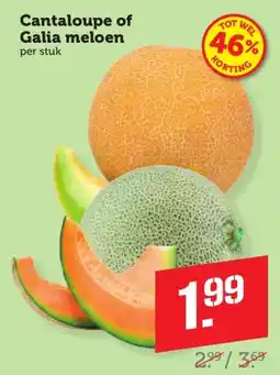 Coop Cantaloupe of Galia meloen aanbieding