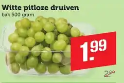 Coop Witte pitloze druiven aanbieding