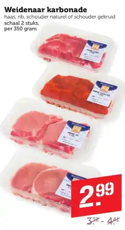 Coop Weidenaar karbonade aanbieding