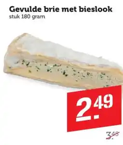 Coop Gevulde brie met bieslook aanbieding