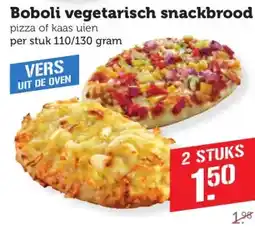Coop Boboli vegetarisch snackbrood aanbieding