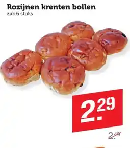 Coop Rozijnen krenten bollen aanbieding