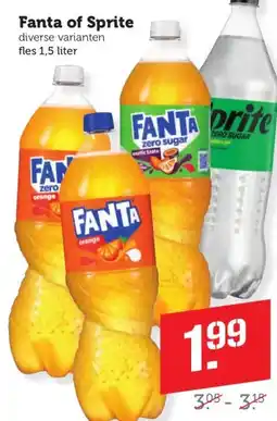 Coop Fanta of Sprite aanbieding