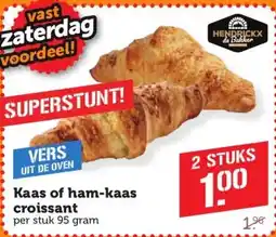 Coop Kaas of ham-kaas croissant aanbieding