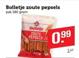 Coop Bolletje zoute pepsels aanbieding