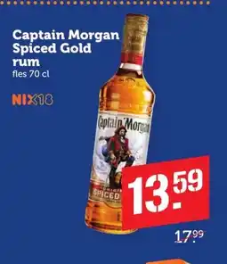 Coop Captain Morgan Spiced Gold rum aanbieding