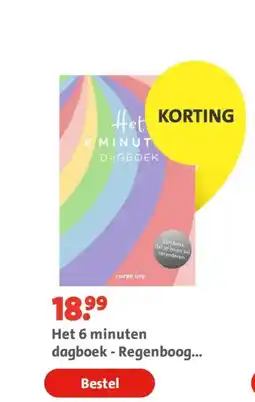 Bruna Het 6 minuten dagboek - Regenboog editie aanbieding