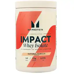 Holland & Barrett Myprotein Impact Whey Isolate Natural Vanille - 480g aanbieding