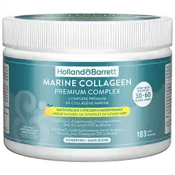 Holland & Barrett Holland & Barrett Marine Collageen Premium Complex Natuurlijke Citroen/Limoensmaak - 183g aanbieding