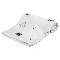 Zooplus rixie deken Mimi van zacht pluche, lichtgrijs 70x50cm kat aanbieding
