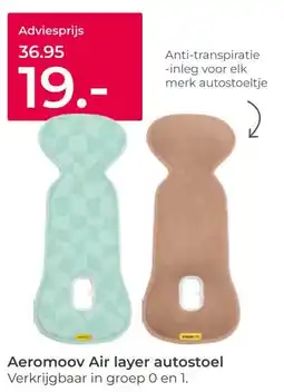Prenatal Aeromoov Air layer autostoel aanbieding