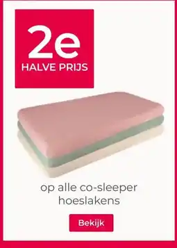 Prenatal op alle co-sleeper hoeslakens aanbieding