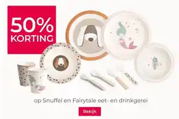 Prenatal op Snuffel en Fairytale eet- en drinkgerei aanbieding