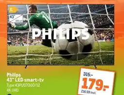Makro Philips 43 LED smart-tv aanbieding